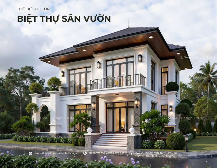 Thiết kế thi công biệt thự sân vườn Bình Dương