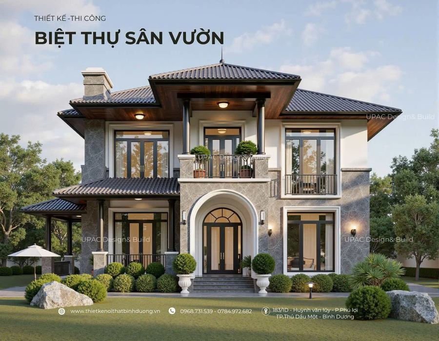 Thiết kế thi công biệt thự sân vườn Bình Dương