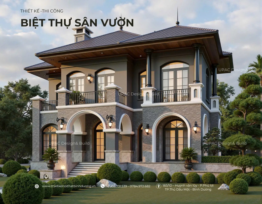 Thiết kế thi công biệt thự sân vườn Bình Dương