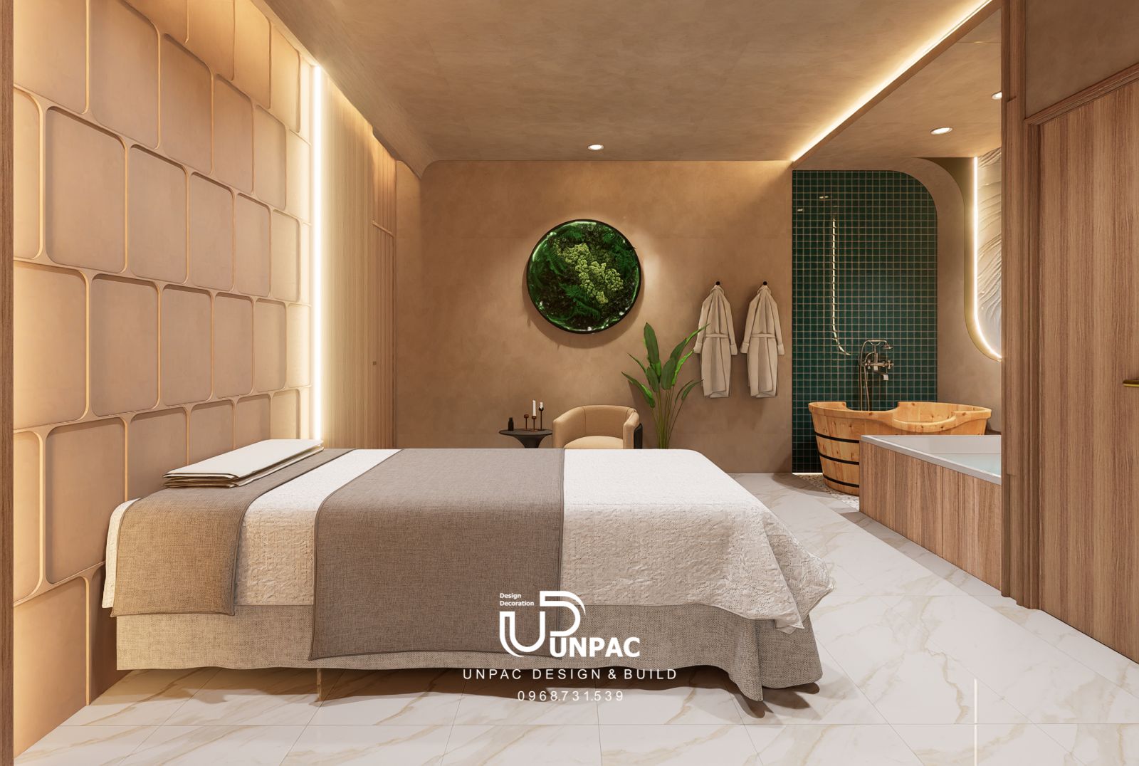thiết kế nội thất spa