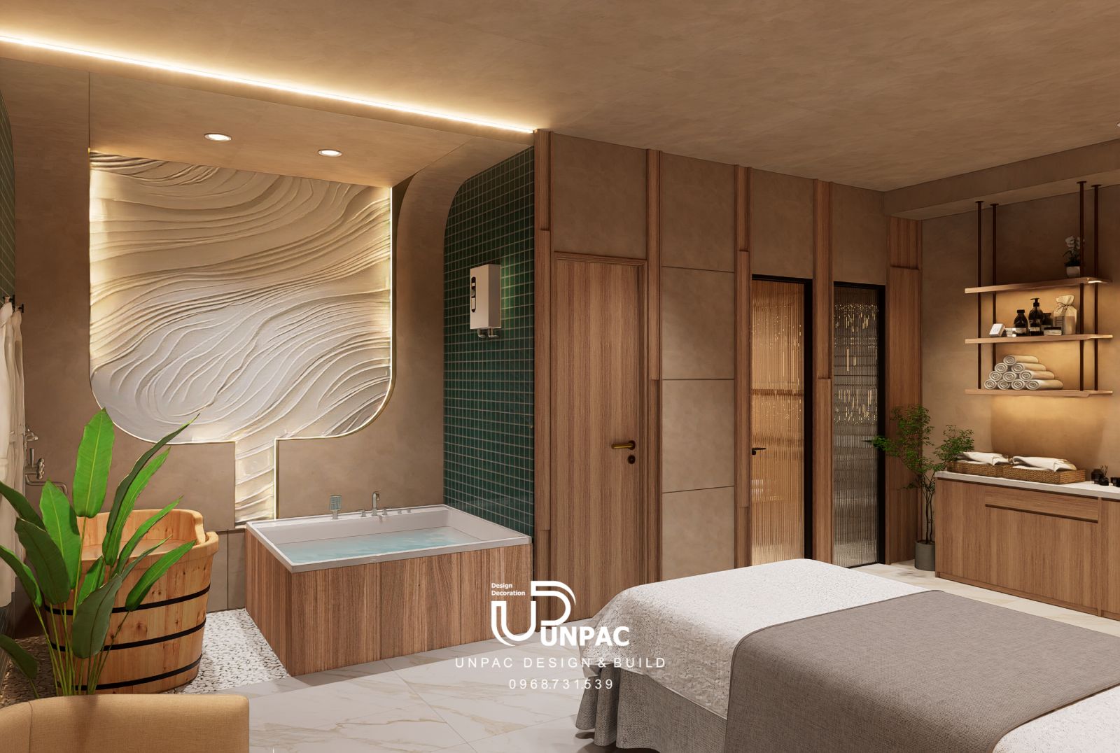 thiết kế nội thất spa