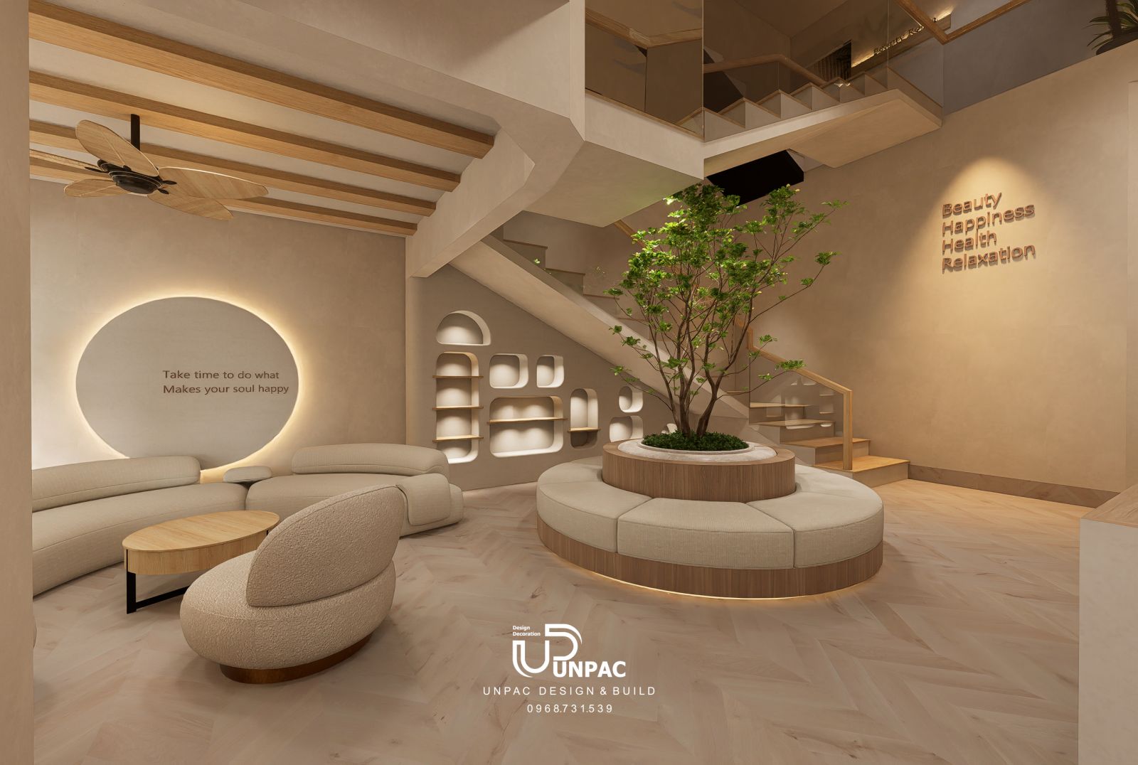 thiết kế thi công nội thất spa