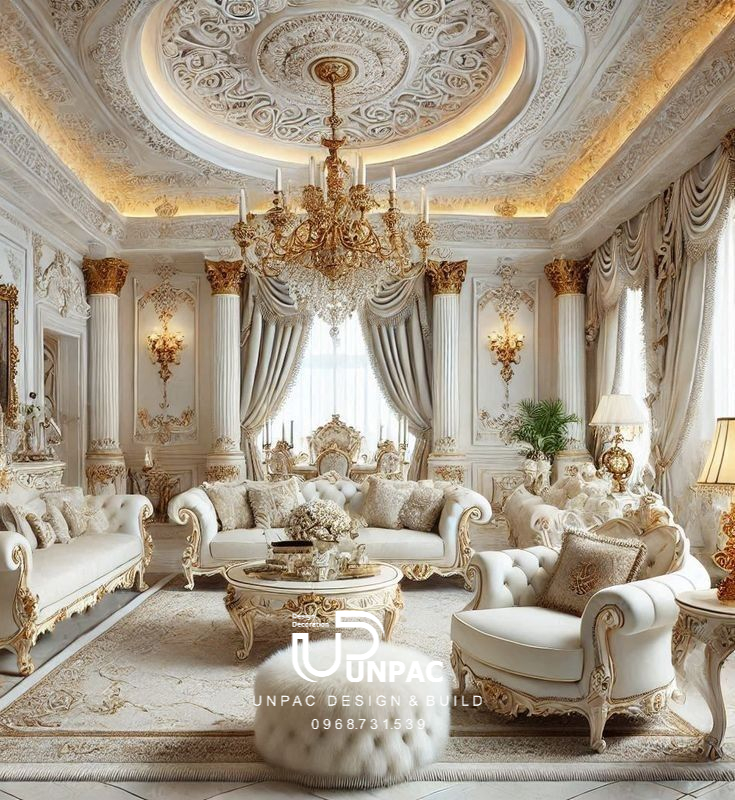 thiết kế nội thất tân cổ điển