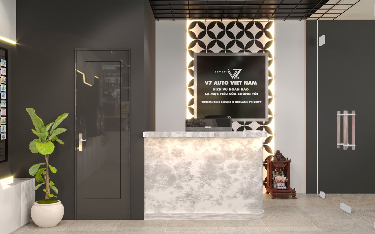 thiết kế showroom tại Dĩ An