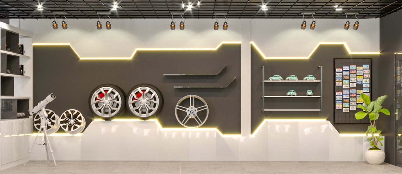 thiết kế showroom tại Dĩ An