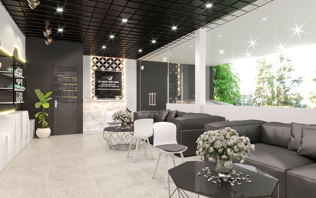 thiết kế showroom tại Dĩ An