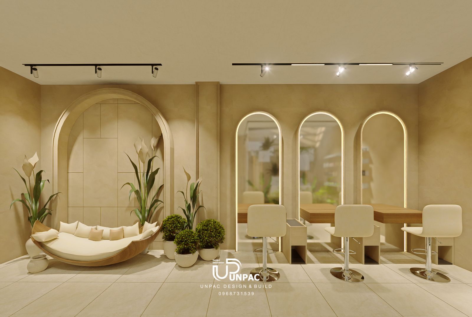 thiết kế nội thất spa tại Thuận Giao
