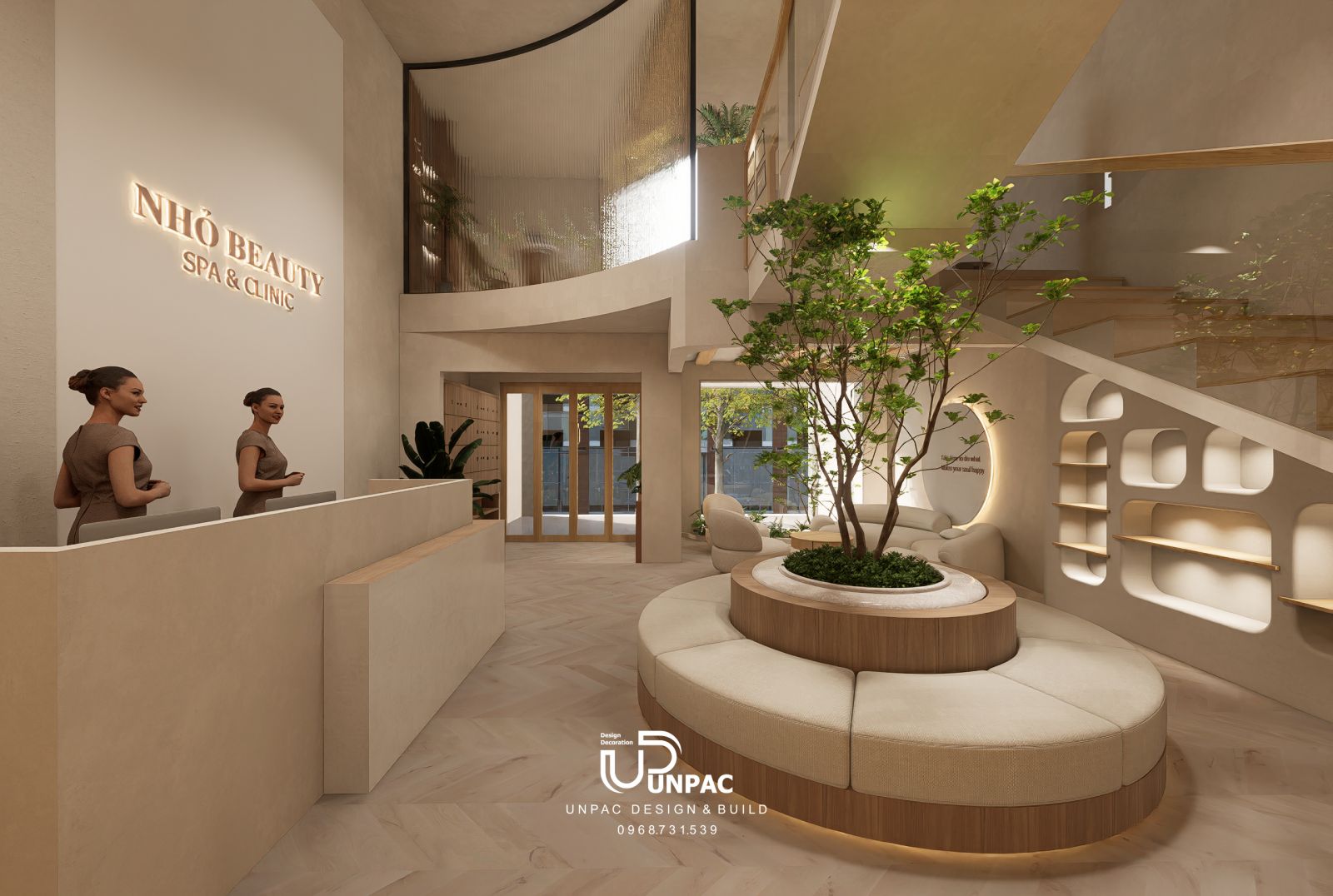 thiết kế nội thất spa tại Thuận Giao