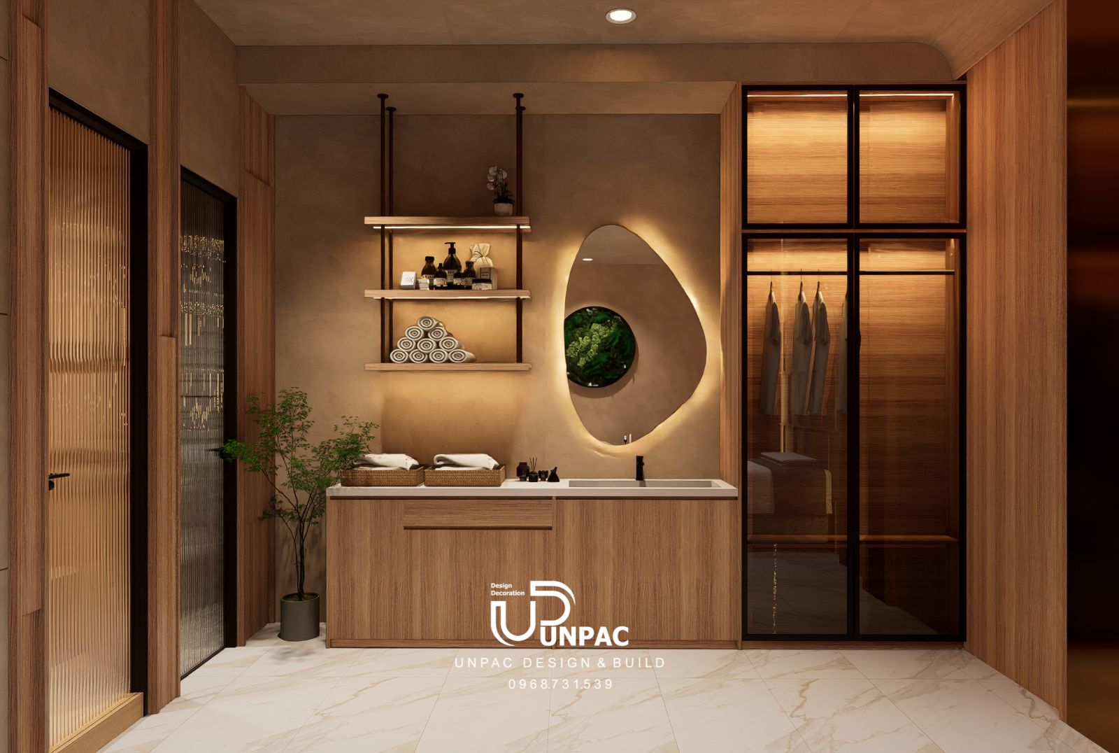 thi công nội thất spa tại Dĩ An