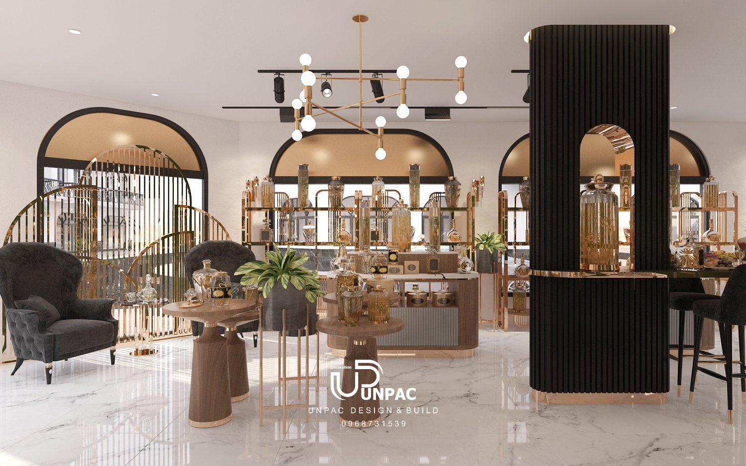 thiết kế thi công shop​ tại Bình Dương