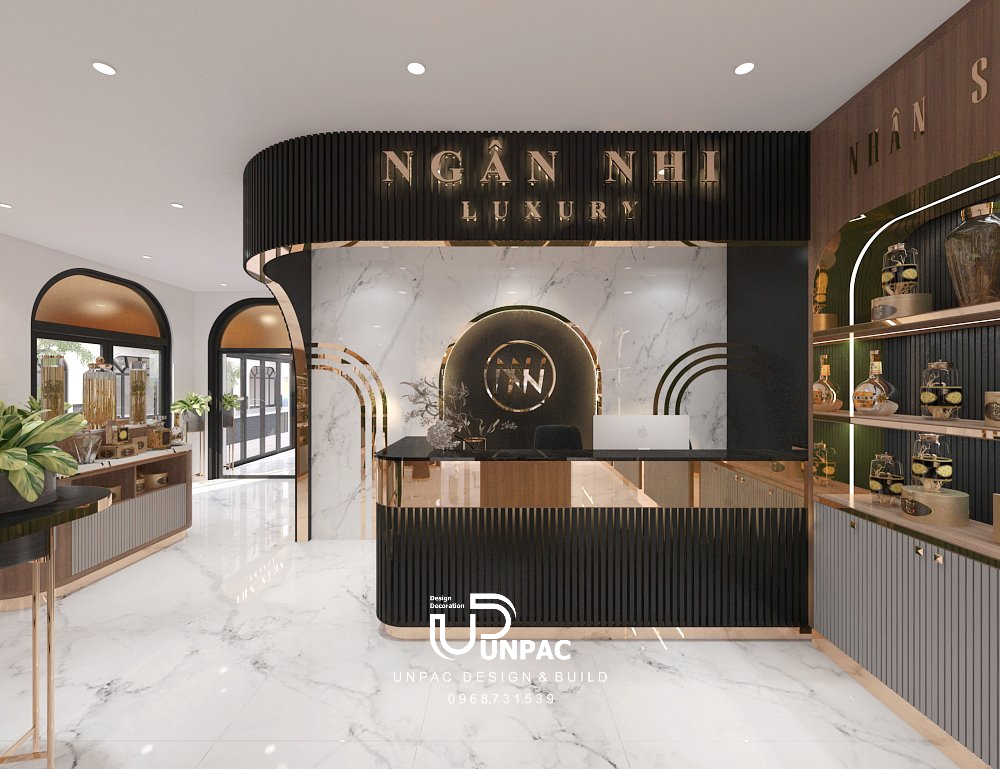 mẫu thiết kế thi công shop đẹp