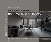 THIẾT KẾ NỘI THẤT CHUNG CƯ HAPPY ONE THỦ DẦU MỘT VẺ ĐẸP SANG TRỌNG, HIỆN ĐẠI, TIỆN NGHI