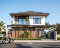 Biệt thự hiện đại mái nhật 