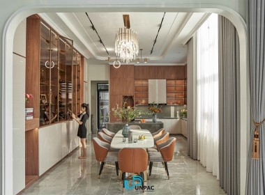 HÌNH CHỤP THỰC TẾ PHÒNG KHACH, BẾP  VILLA BẢO DUY